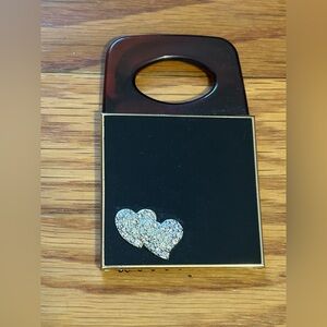 Vintage Stratton of London Mirror and Pocket Comb Set In Original Case